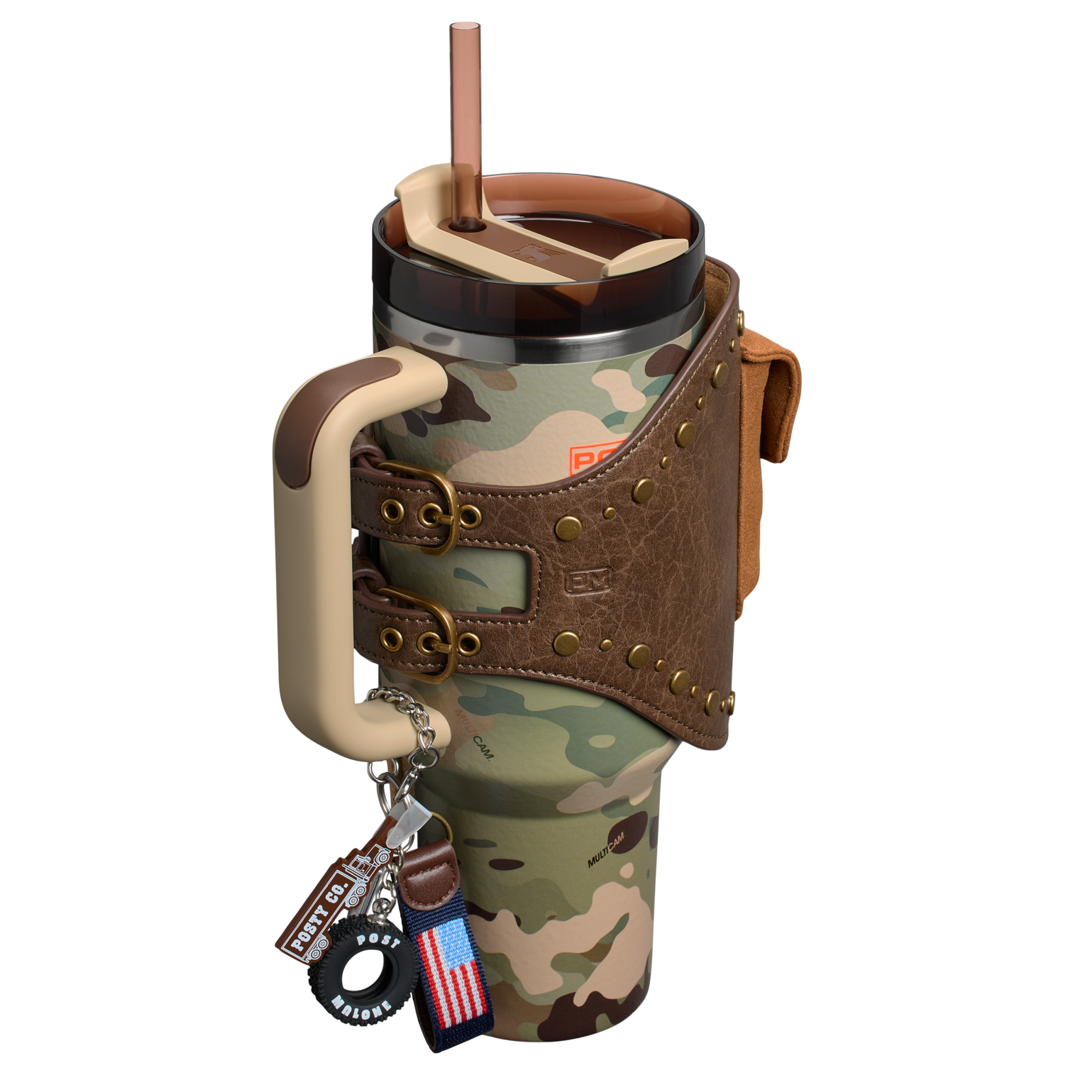 The Post Malone x Stanley Quencher® H2.0 FlowState™ Tumbler with Quencher® Pouch Belt | 40 OZ